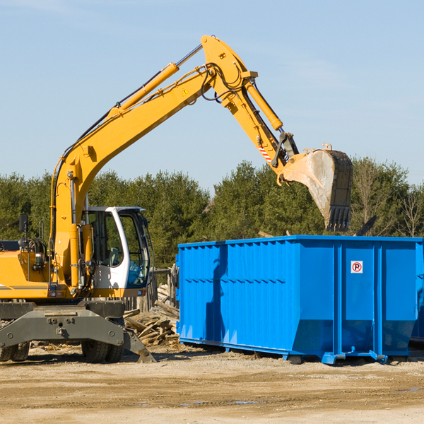 what happens if the residential dumpster is damaged or stolen during rental in Baxter Estates New York